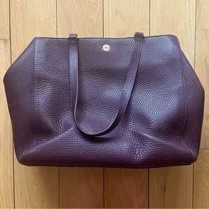 Dagne Dover Allyn large tote Oxblood